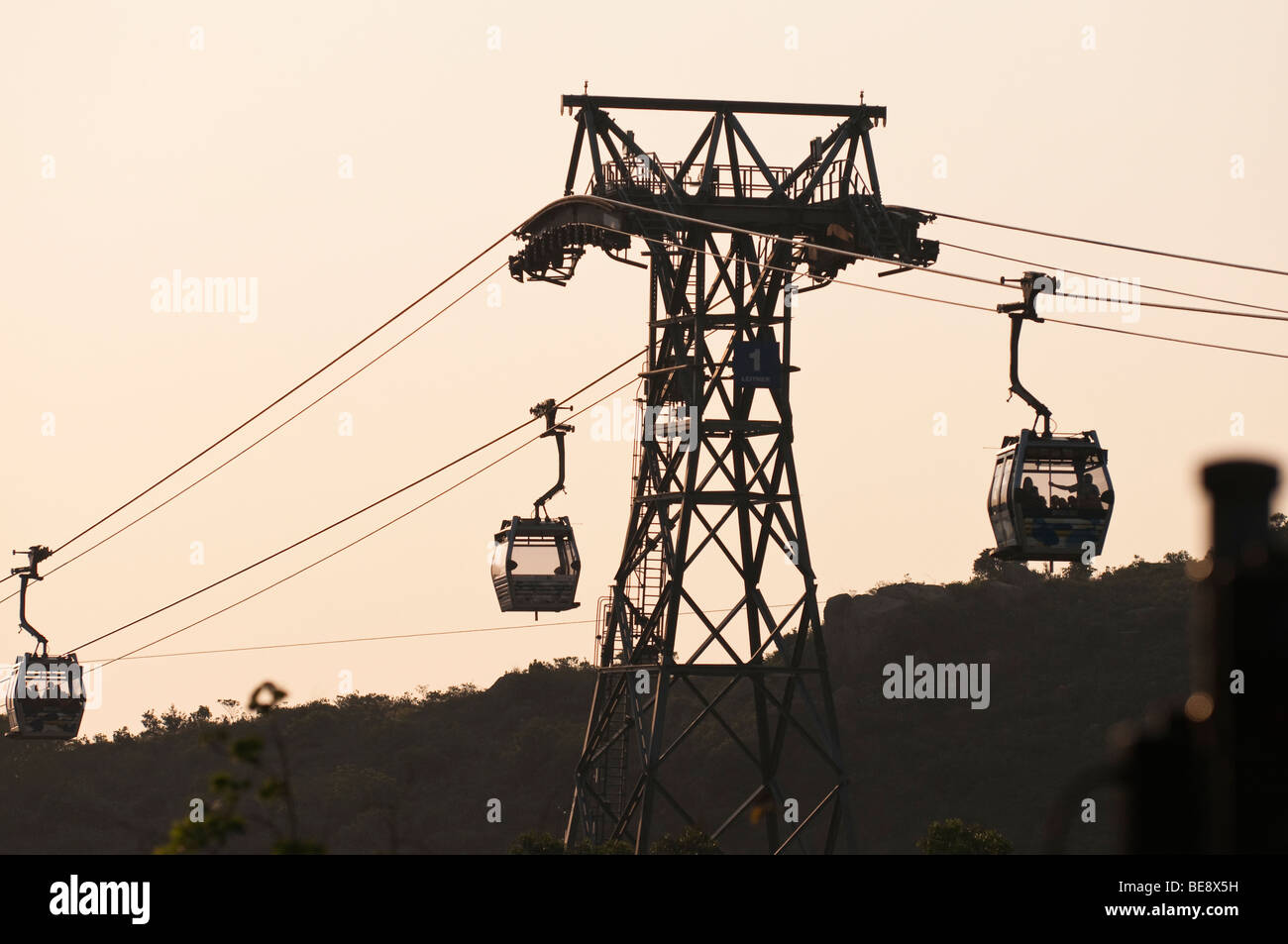 Cabinovia di Ngong Ping, Tung Chung, Lantau Island, Hong Kong Foto Stock