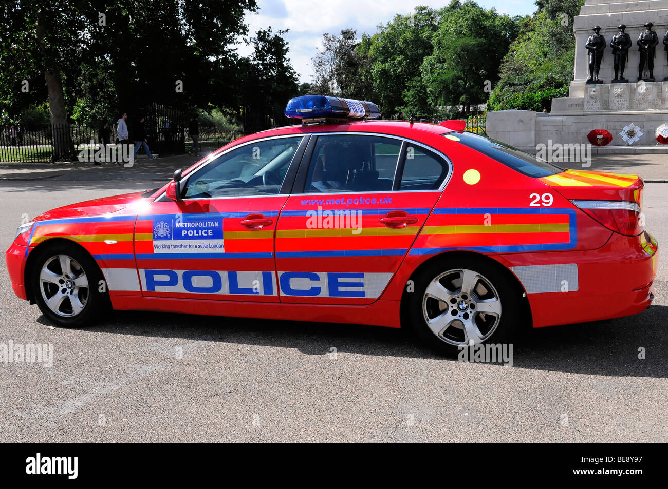 Auto della polizia, polizia metropolitana di Londra, Inghilterra, Regno Unito, Europa Foto Stock
