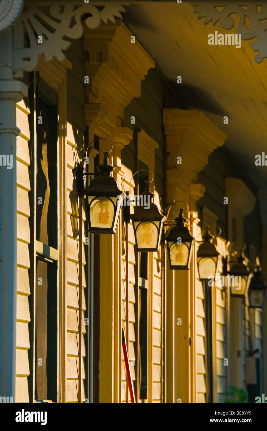 Casa di villaggio di Deschambault regione Québec capitale del Canada Foto Stock