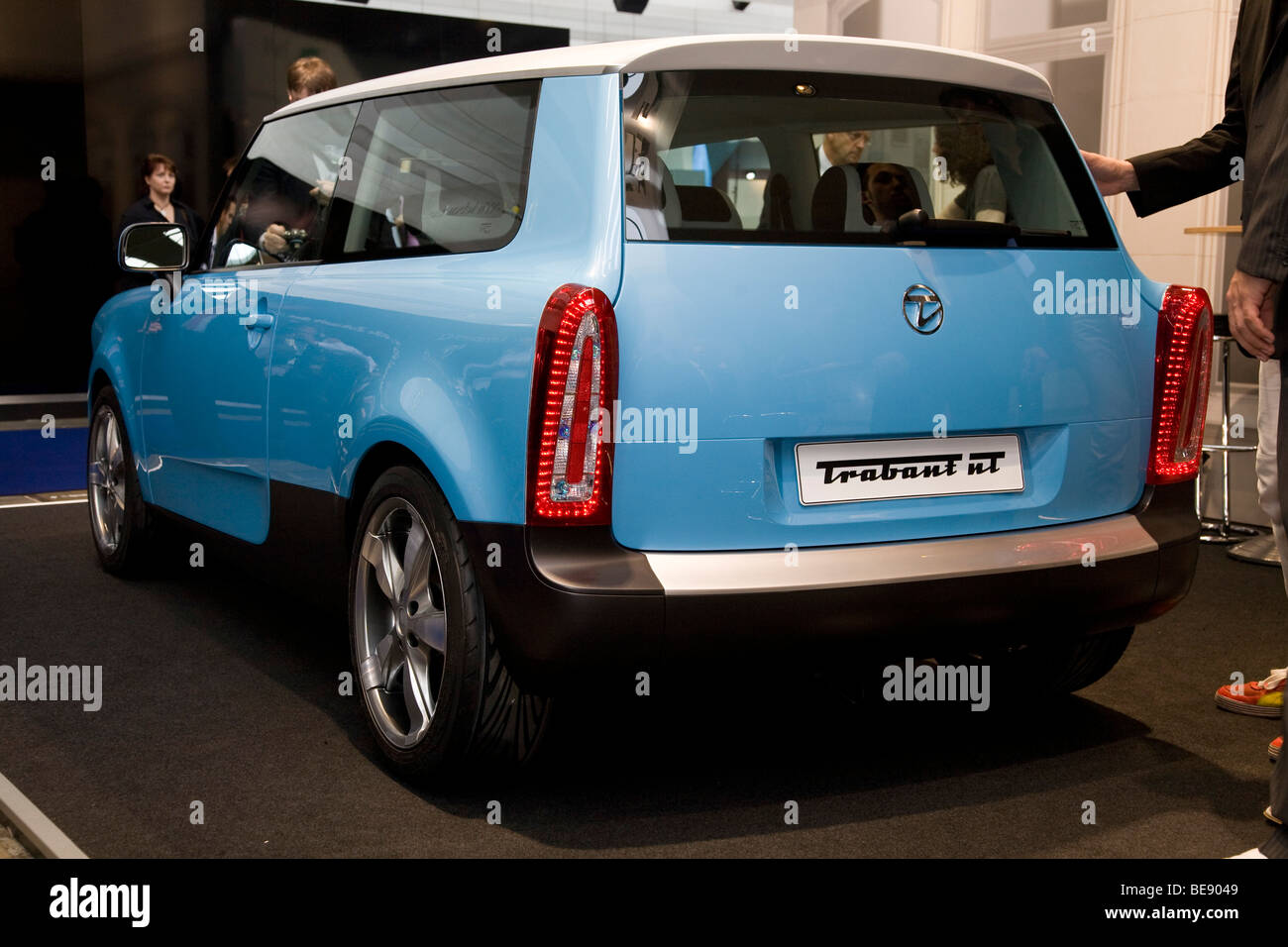 Trabant nt. Auto elettrica concetto a livello europeo Motor Show Foto Stock