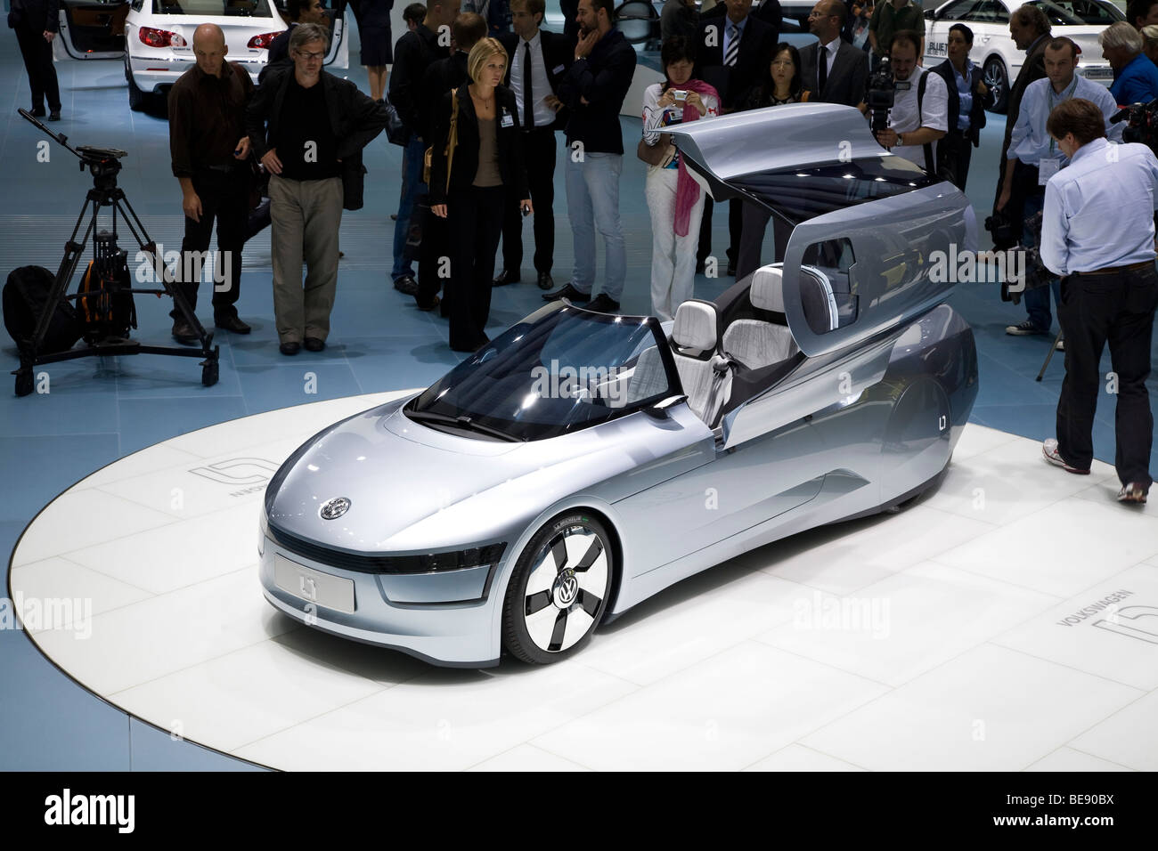 Volkswagen 170 mpg tandem ibrido diesel biposto L1. A livello europeo motor show. Foto Stock