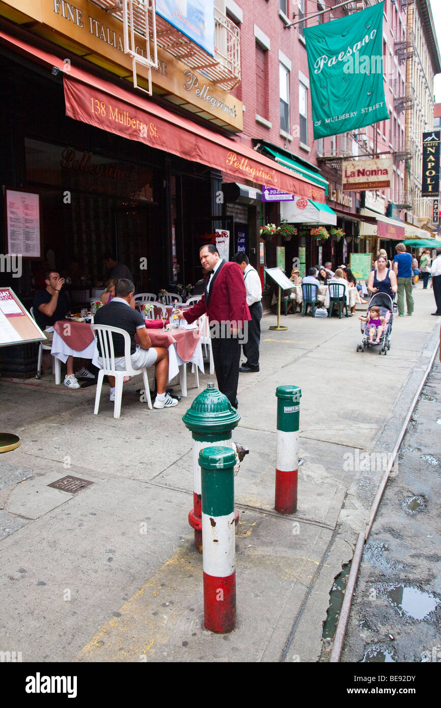 Pellegrino il ristorante italiano con un po' di Italia nella città di New York Foto Stock
