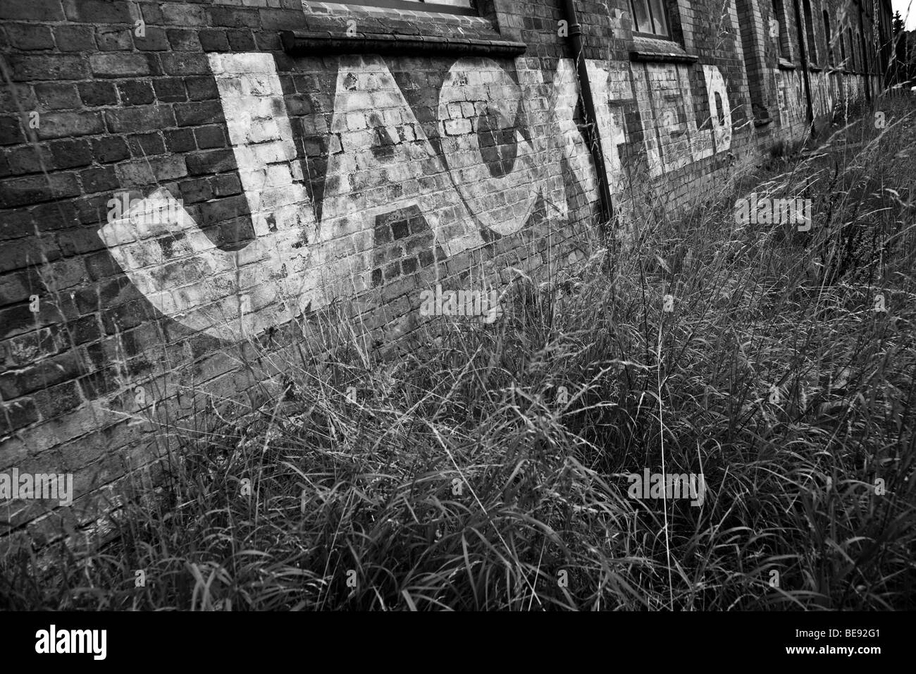 Parete in corrispondenza di piastrella Jackfield funziona, Shropshire Foto Stock