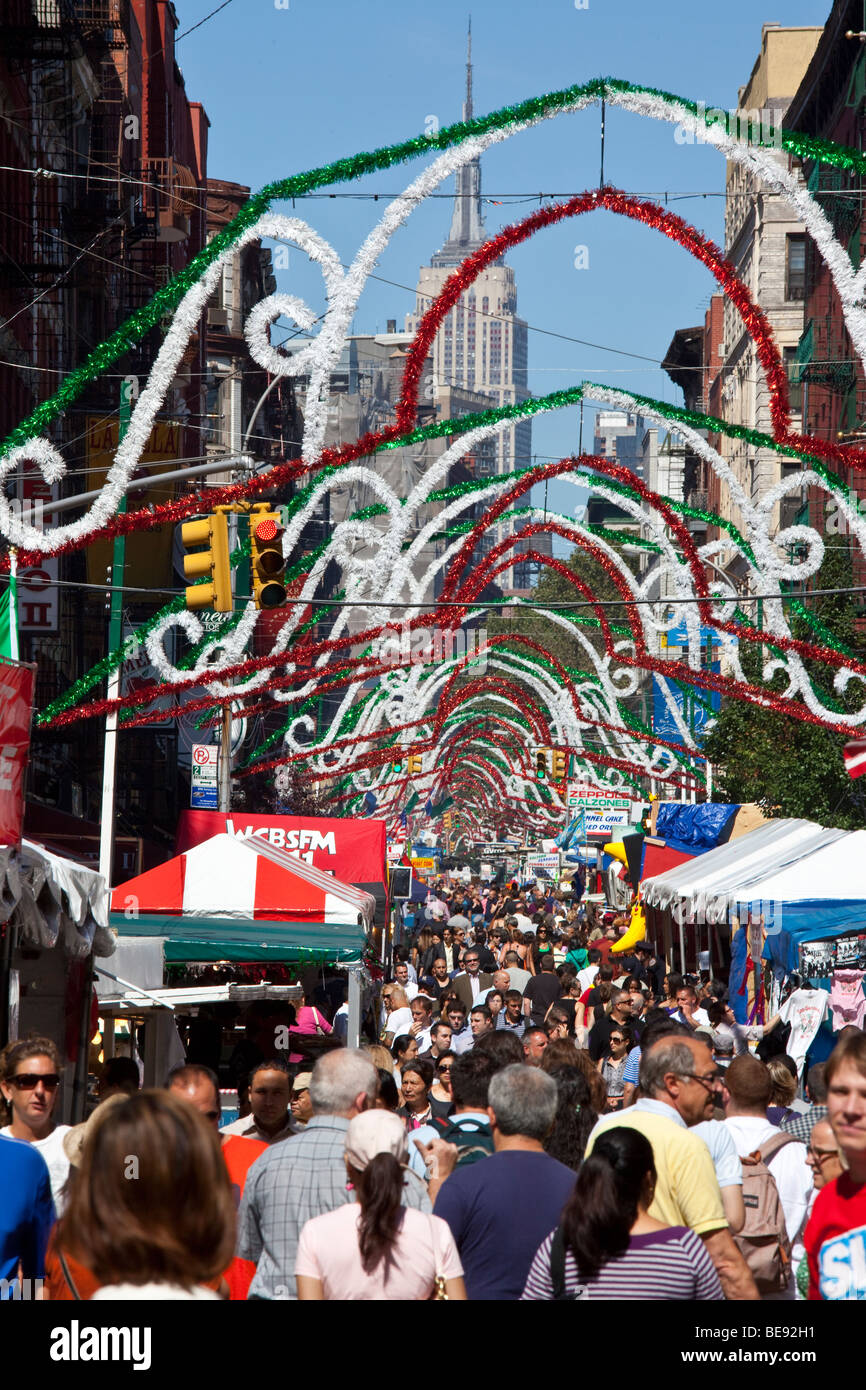 Festa di San Gennaro Festival di Little Itally nella città di New York Foto Stock