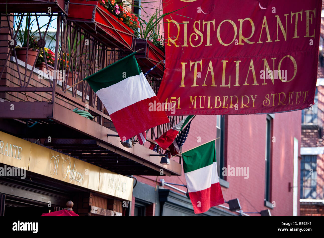 Il Palazzo Ristorante Italiano ristorante italiano con un po' di Italia nella città di New York Foto Stock