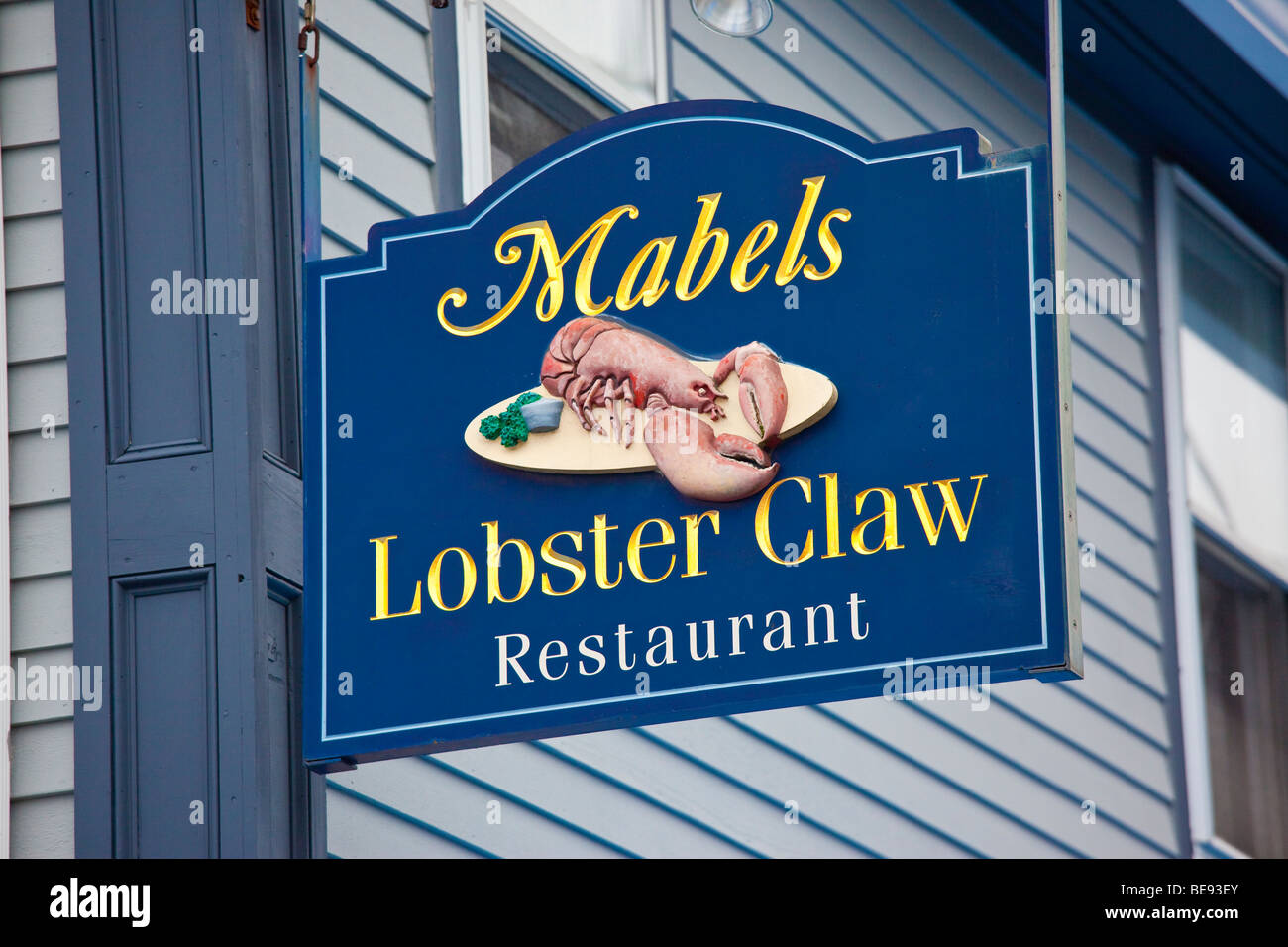 Lobster Claw Ristorante a Kennebunkport Maine Foto Stock