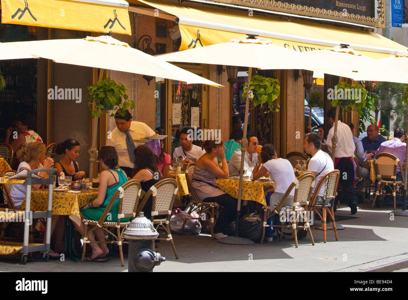 Caffe Napoli in Little Italy a New York City Foto Stock
