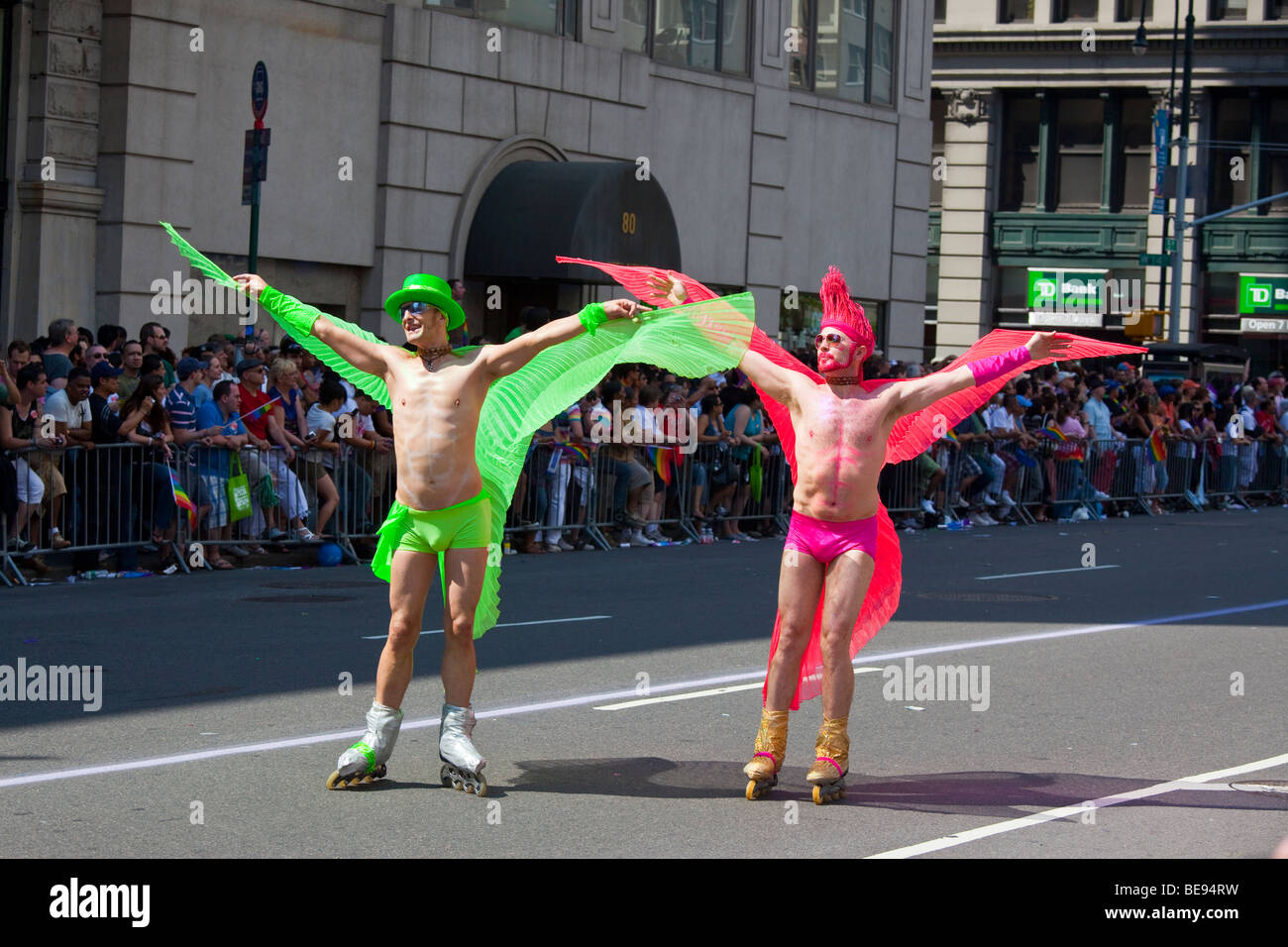 Gay Pride Parade di Manhattan a New York City Foto Stock