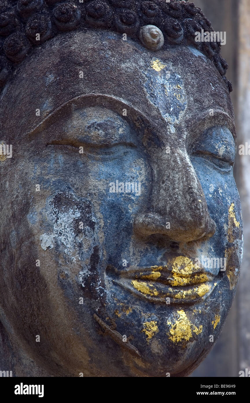 Buddha a parco storico di Sukhotai, Thailandia, Asia Foto Stock