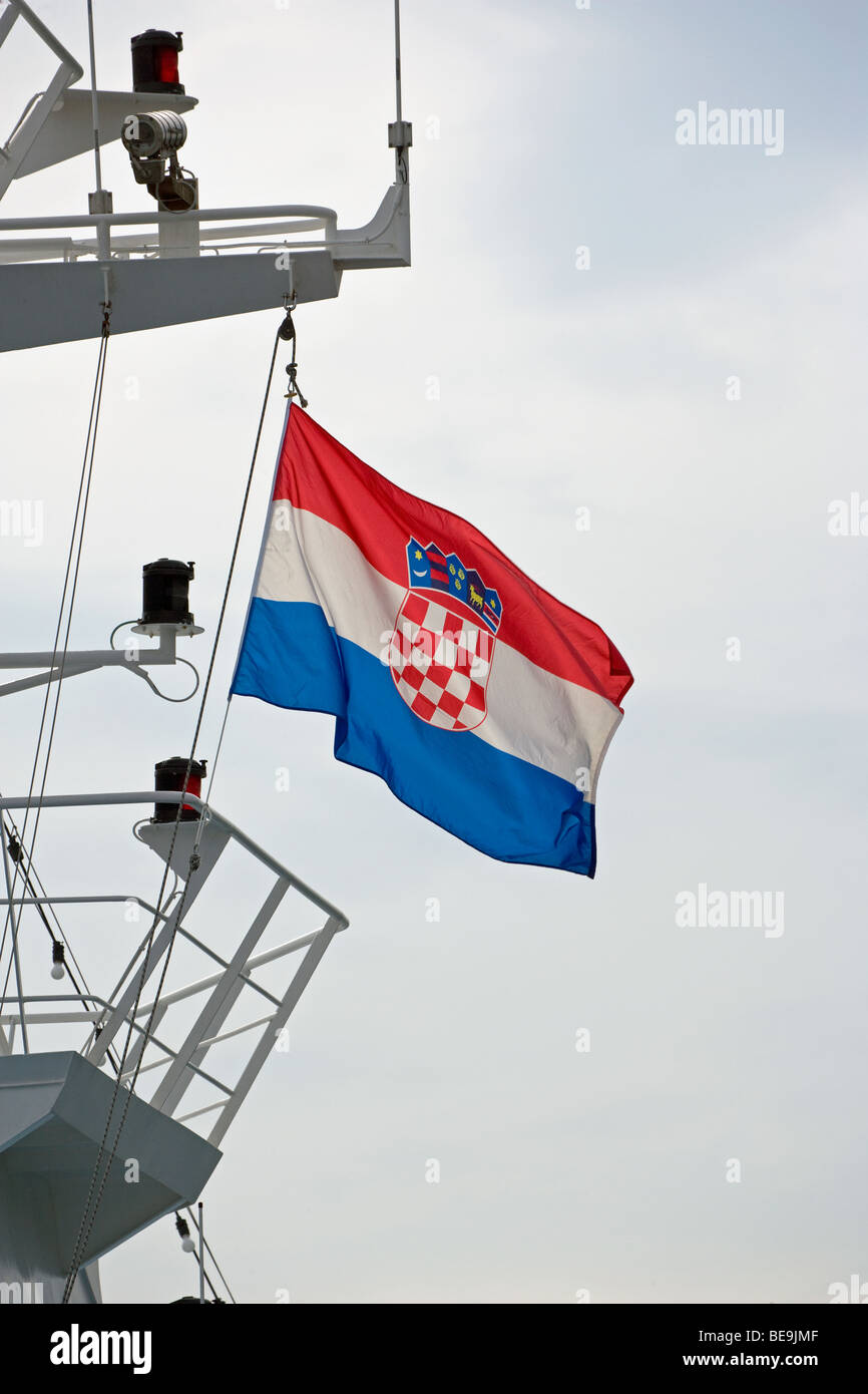Bandiera Croazia croato Foto Stock