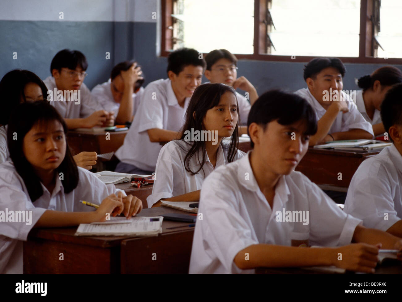 Jakarta Indonesia Kristen Kanaan scuola bambini in aula Foto Stock