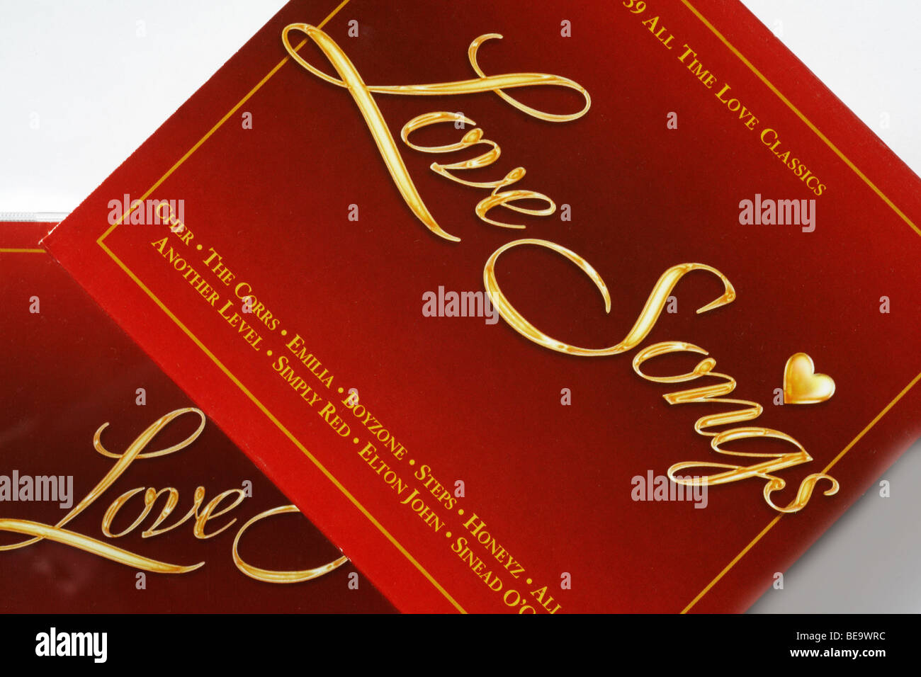 cd love songs compact disc Foto Stock