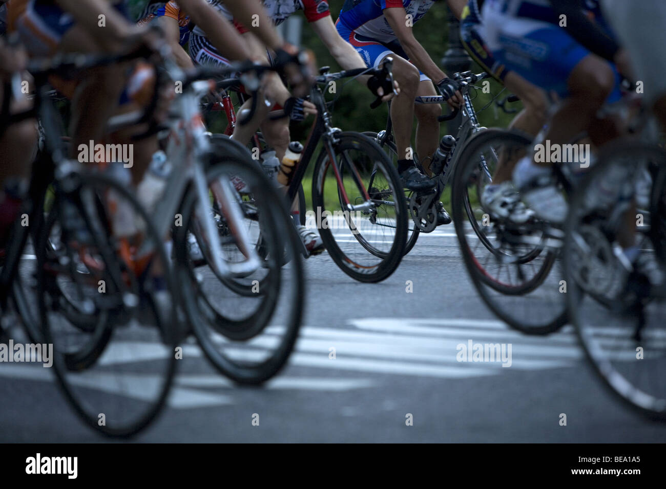 Gara ciclistica, Brooklyn, New York. Foto Stock Gara ciclistica, Brooklyn, New York. Foto Stock