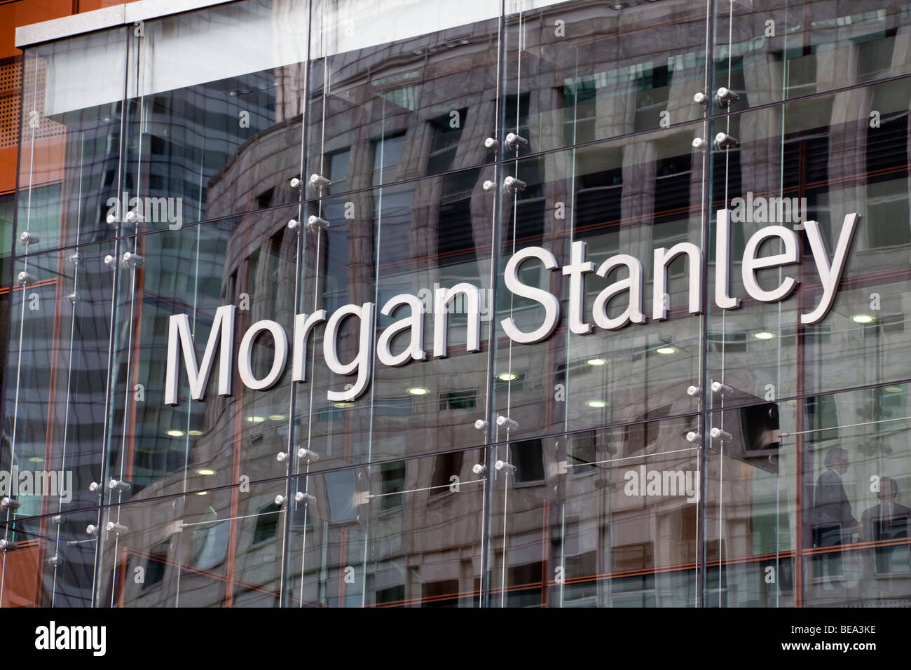 Morgan Stanley edificio, a Canary Wharf e Isle of Dogs, London, England, Regno Unito Foto Stock