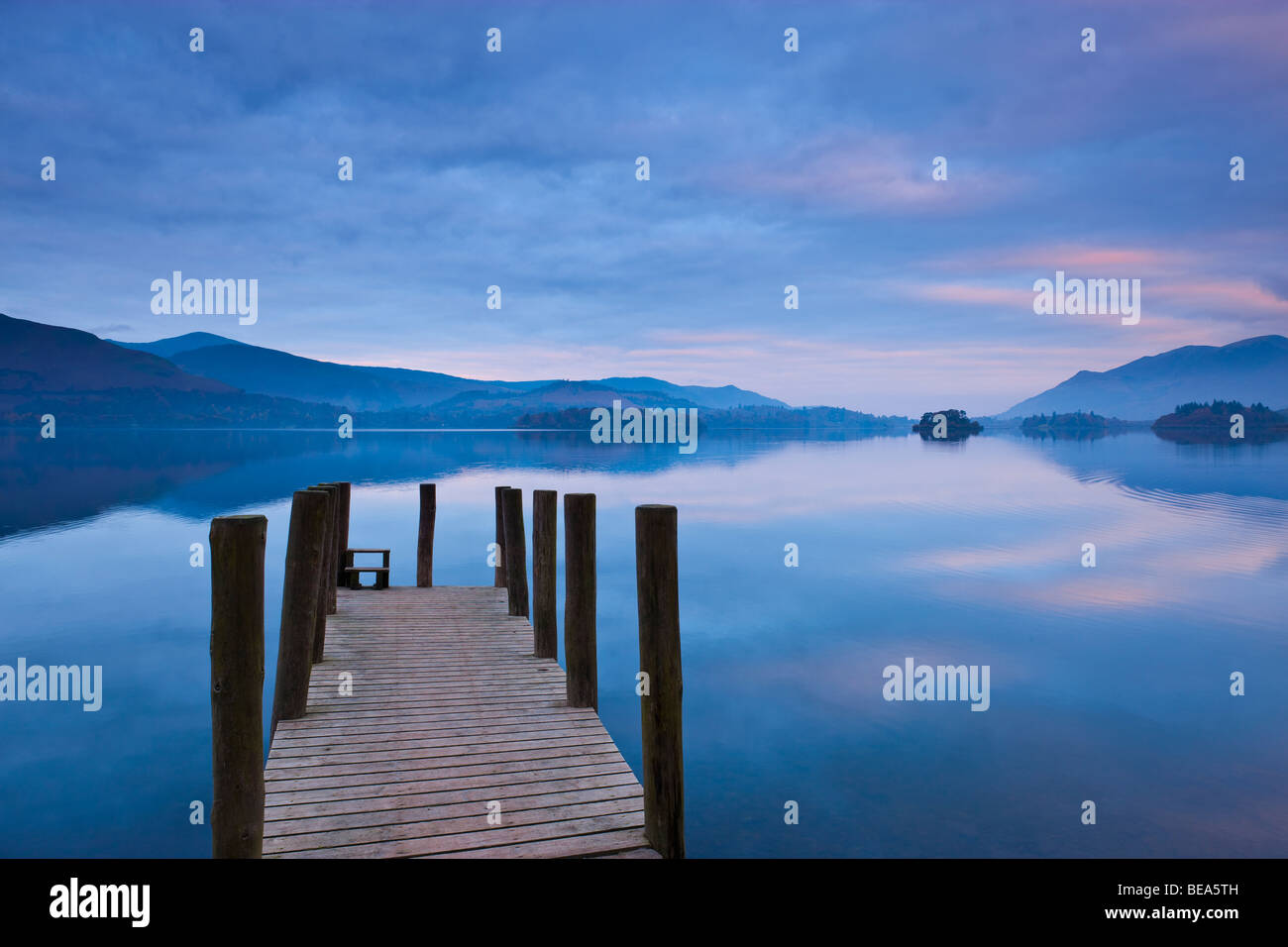 Derwent Water Parco Nazionale del Distretto dei Laghi Cumbria Inghilterra England Foto Stock