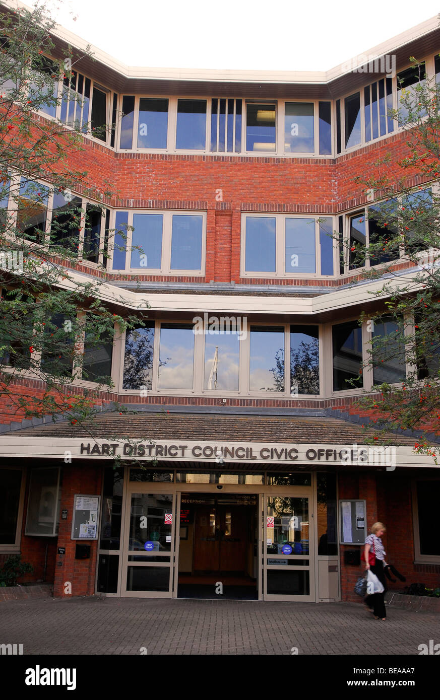 Hart consiglio del distretto Civic Offices, Fleet, Hampshire REGNO UNITO. Foto Stock