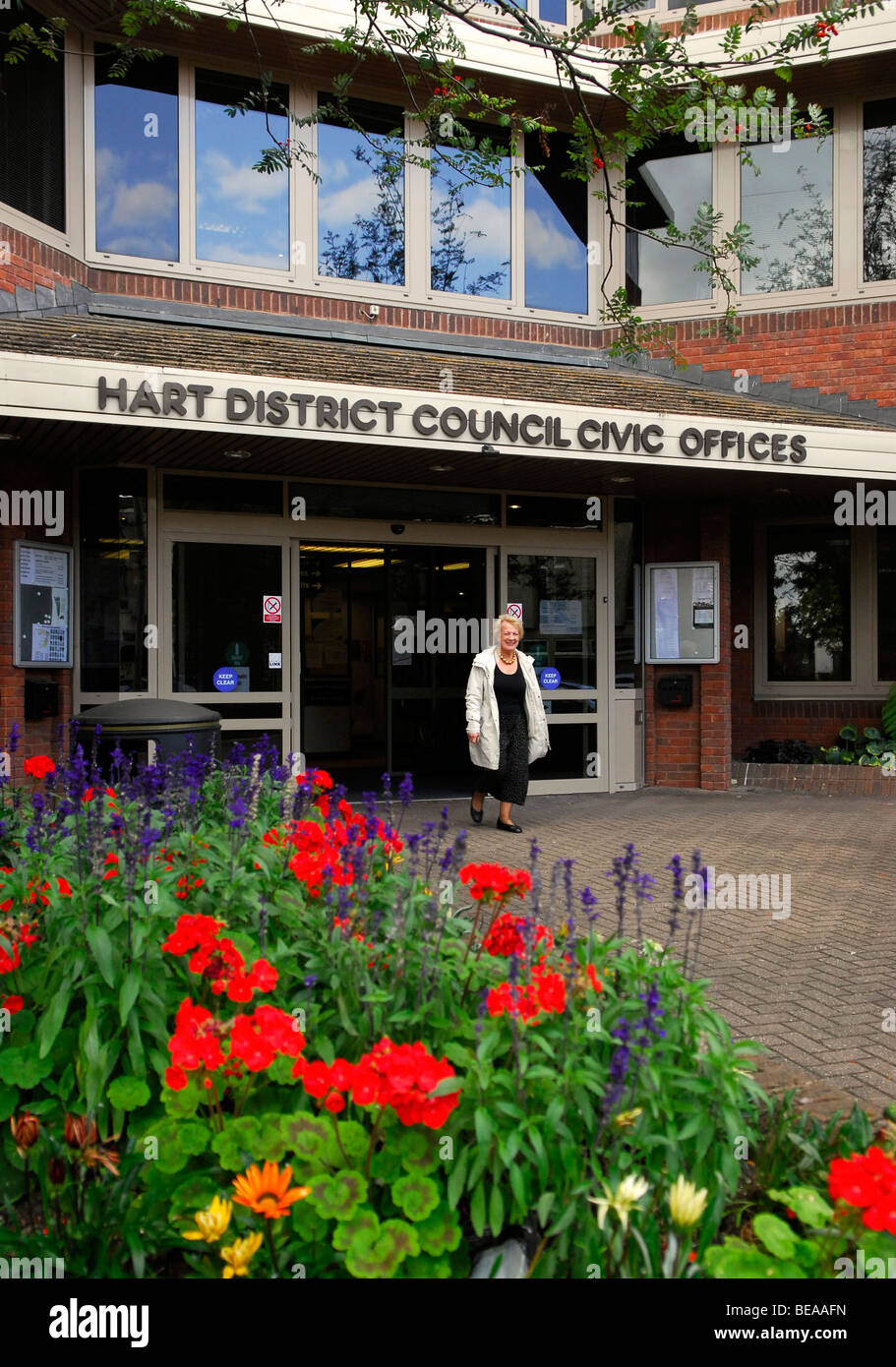 Hart consiglio del distretto Civic Offices, Fleet, Hampshire, Regno Unito. Foto Stock