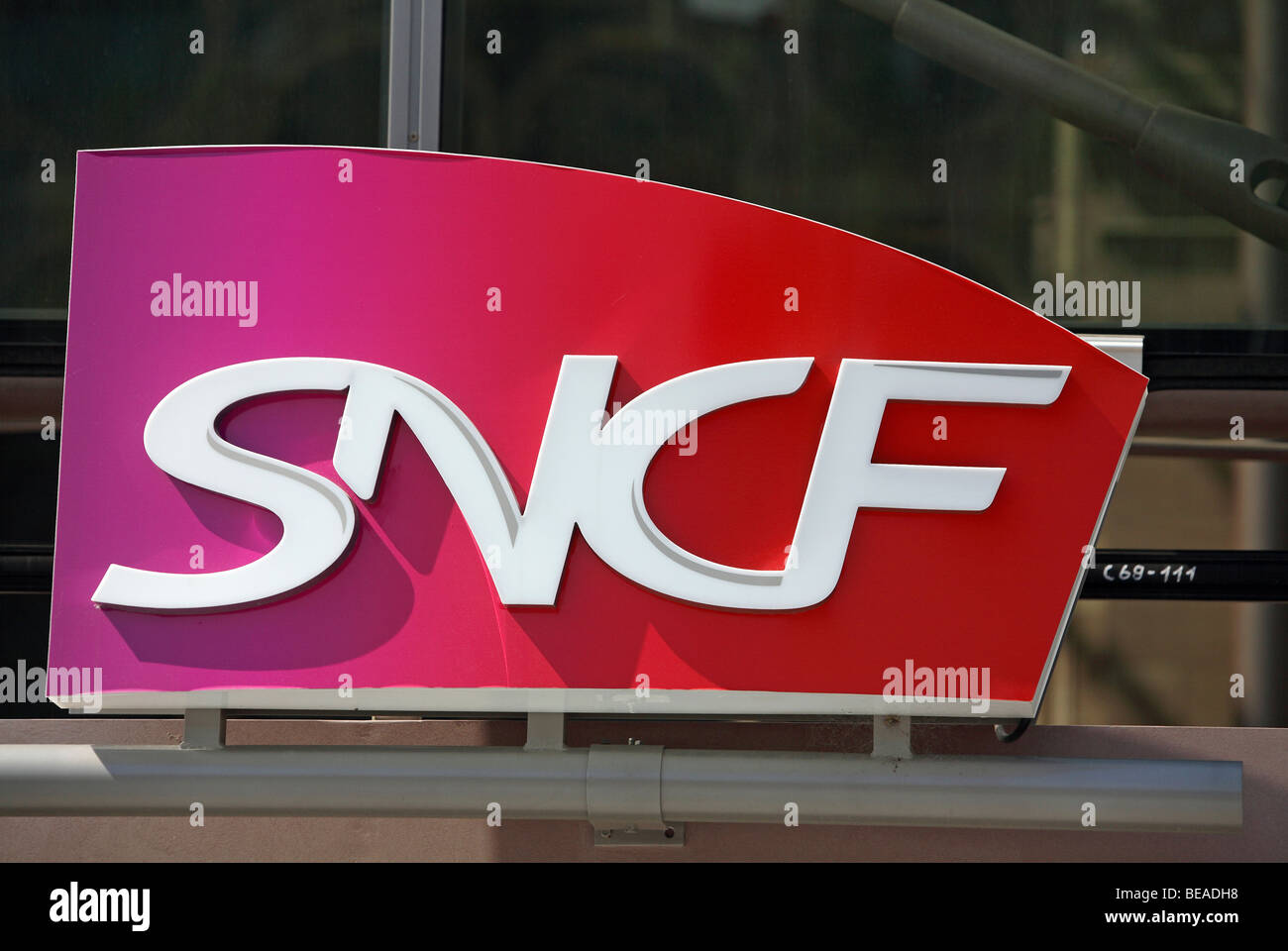 Logo della SNCF - la nazionale francese delle ferrovie Foto Stock