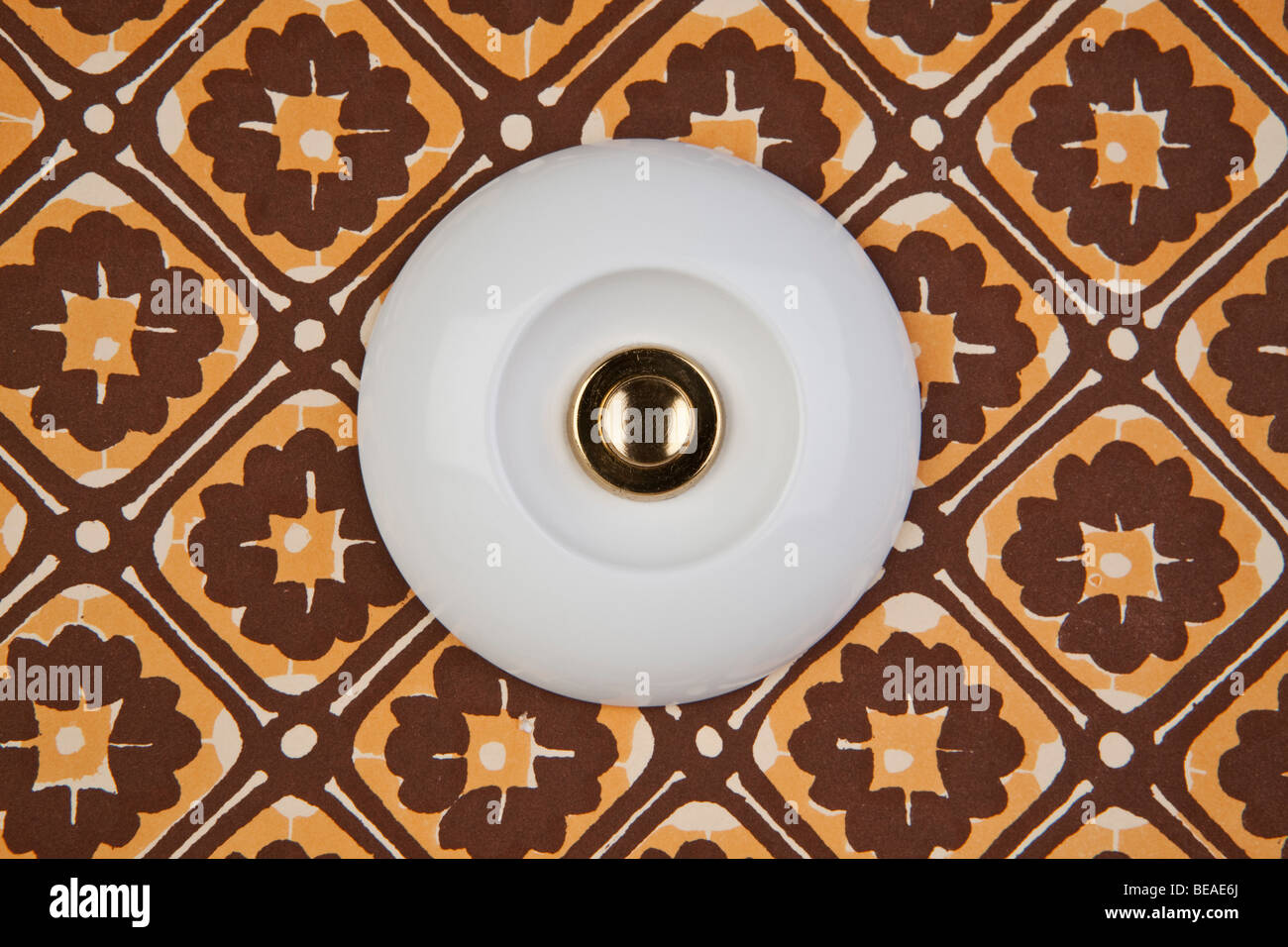 Un campanello, close-up Foto Stock