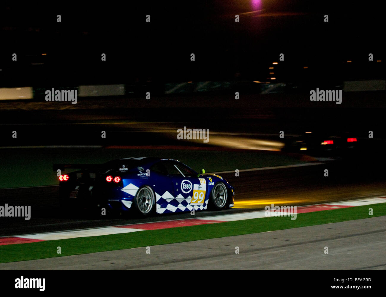 La Le Mans Series 1000km dell'Algarve che avvengono durante la notte al Autódromo Internacional do Algarve, nelle vicinanze di Portimão Foto Stock