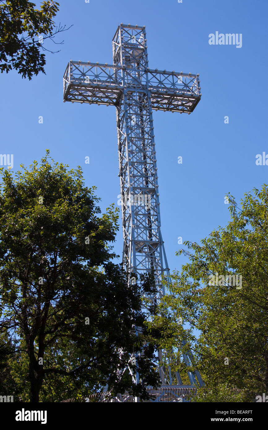 Croix du Mont-Royal, Mont Royal Parc Montreal Canada Foto Stock