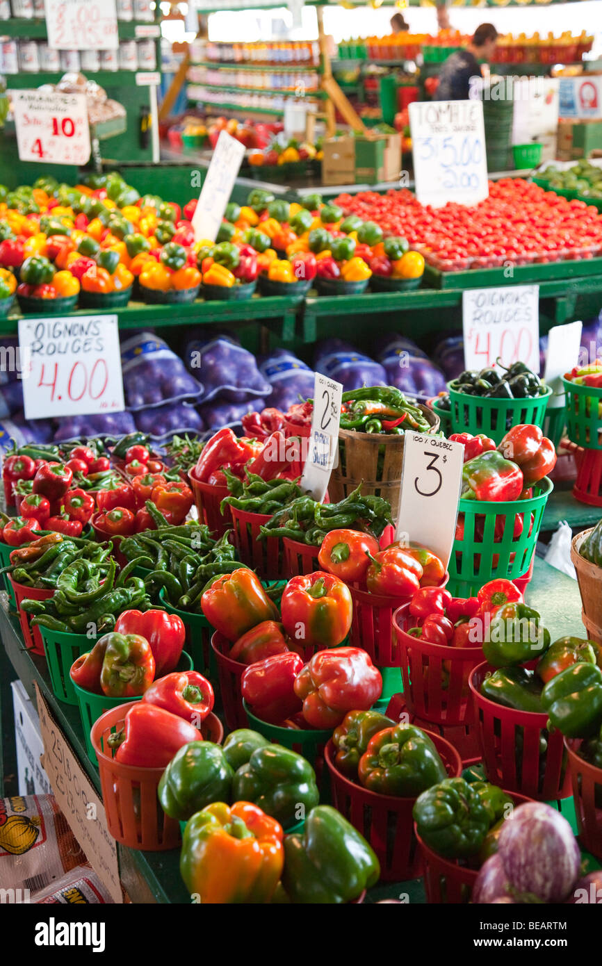 Mercato Jean-Talon (marzo Jean-Talon) a Montreal in Canada Foto Stock
