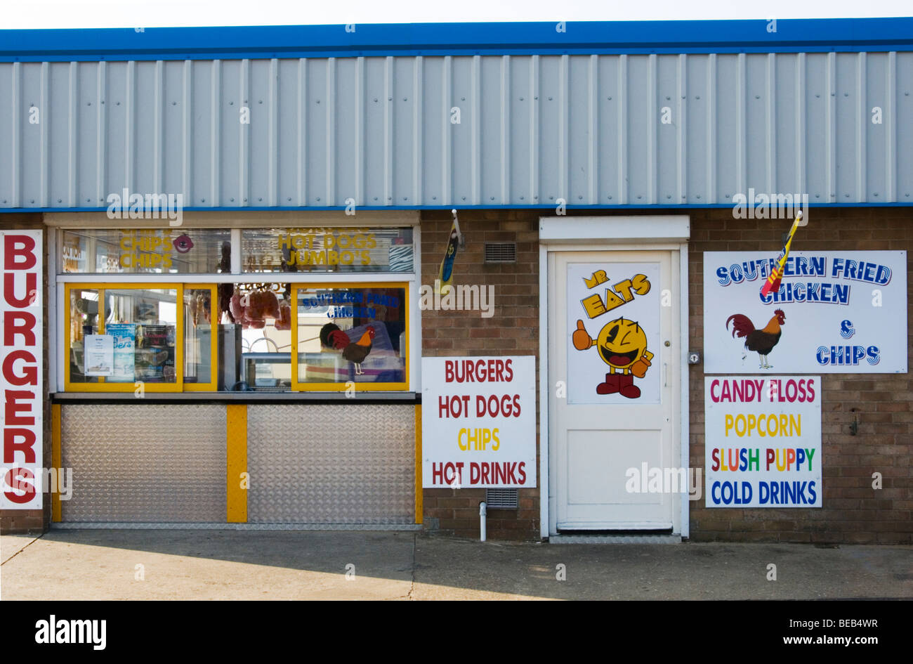 Burger Bar a Hunstanton, Norfolk, Inghilterra Foto Stock