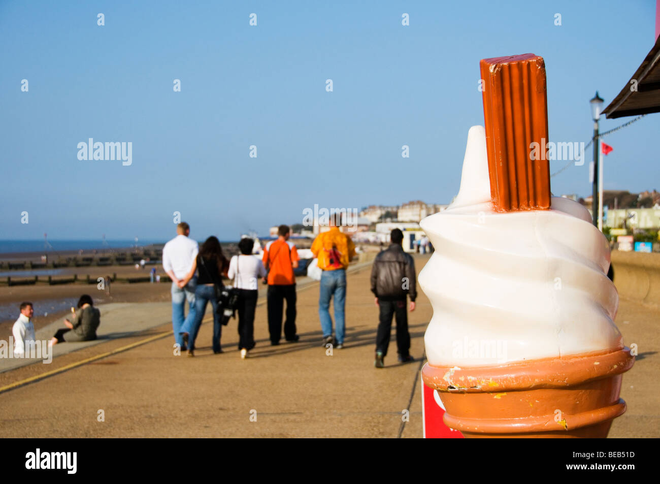 La promenade a Hunstanton, Norfolk, Inghilterra Foto Stock