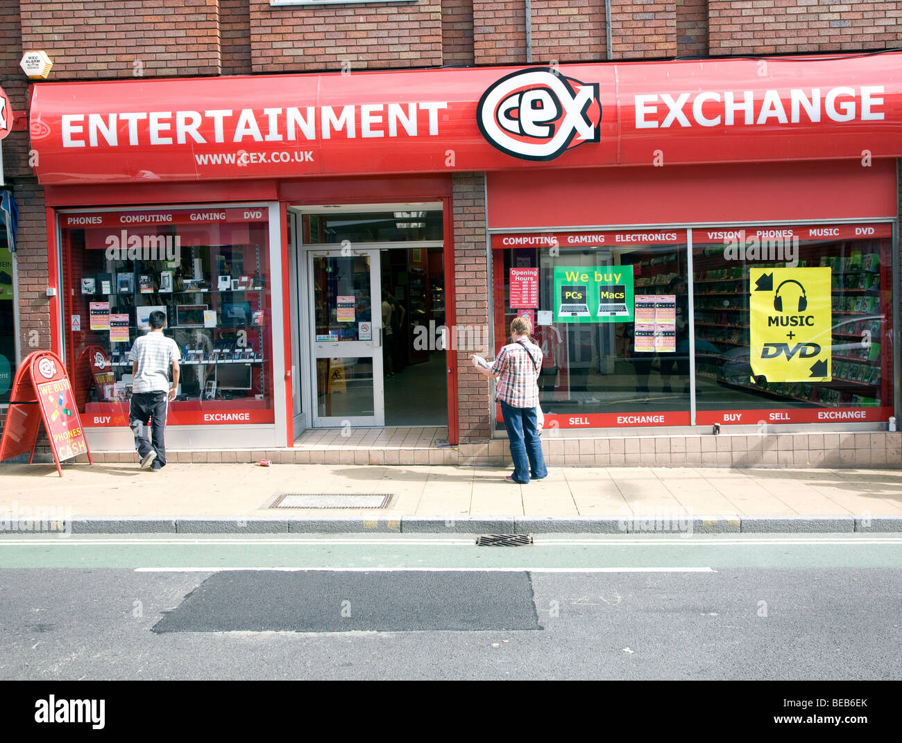 Scambio di intrattenimento shop, Ipswich, Suffolk, Inghilterra Foto Stock