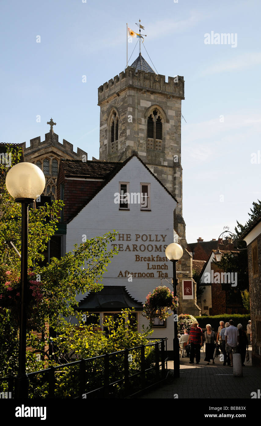St Thomas's Square Salisbury Wiltshire, Inghilterra REGNO UNITO Foto Stock