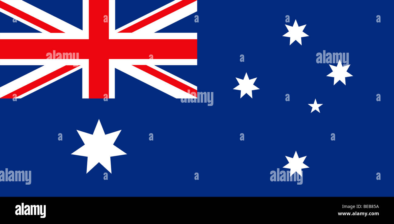 Bandiera dell'Australia Foto Stock