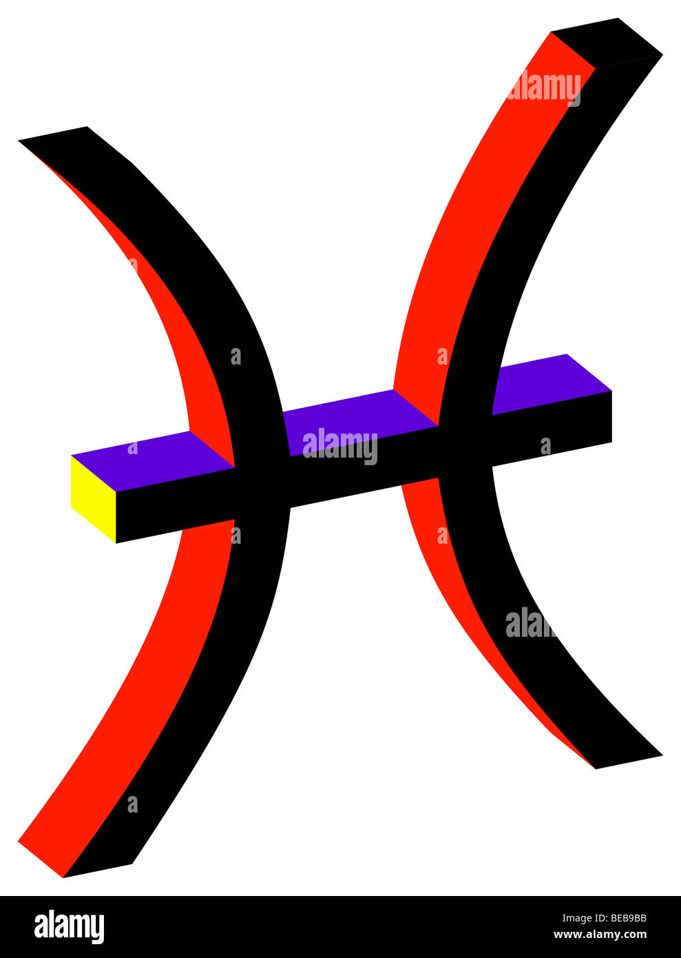 Pesci di astrologia oroscopo astrologia nascita segno Foto Stock