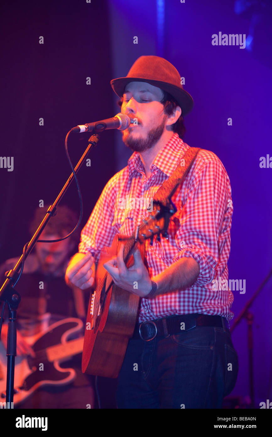 Vetiver giocando Greenman festival 2009, Glanusk Park, Crickhowell, Galles Foto Stock