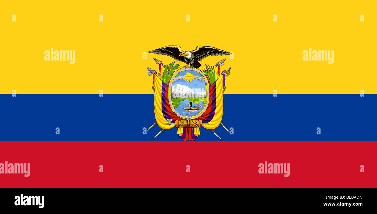 Bandiera dell'Ecuador Foto Stock