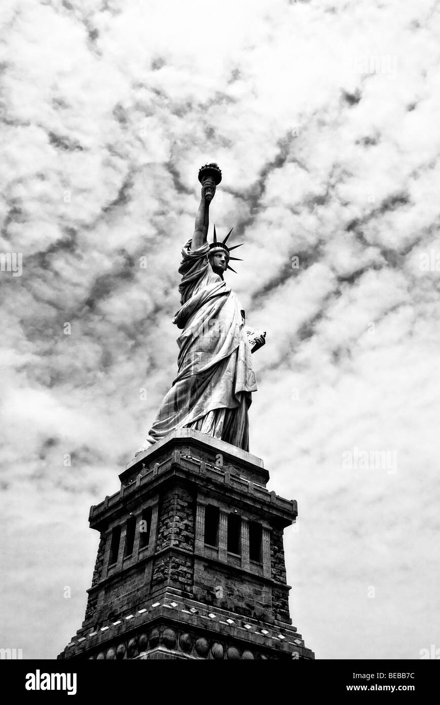 'Statue di liberta' su 'Liberty Island" in "New York City", "New York". Foto Stock