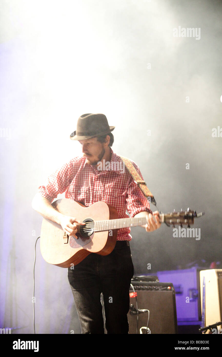 Vetiver giocando Greenman festival 2009, Glanusk Park, Crickhowell, Galles Foto Stock