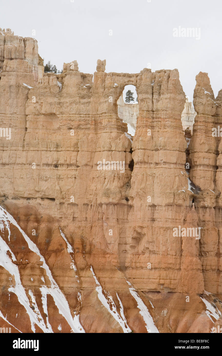 Bryce Canyon in inverno Foto Stock