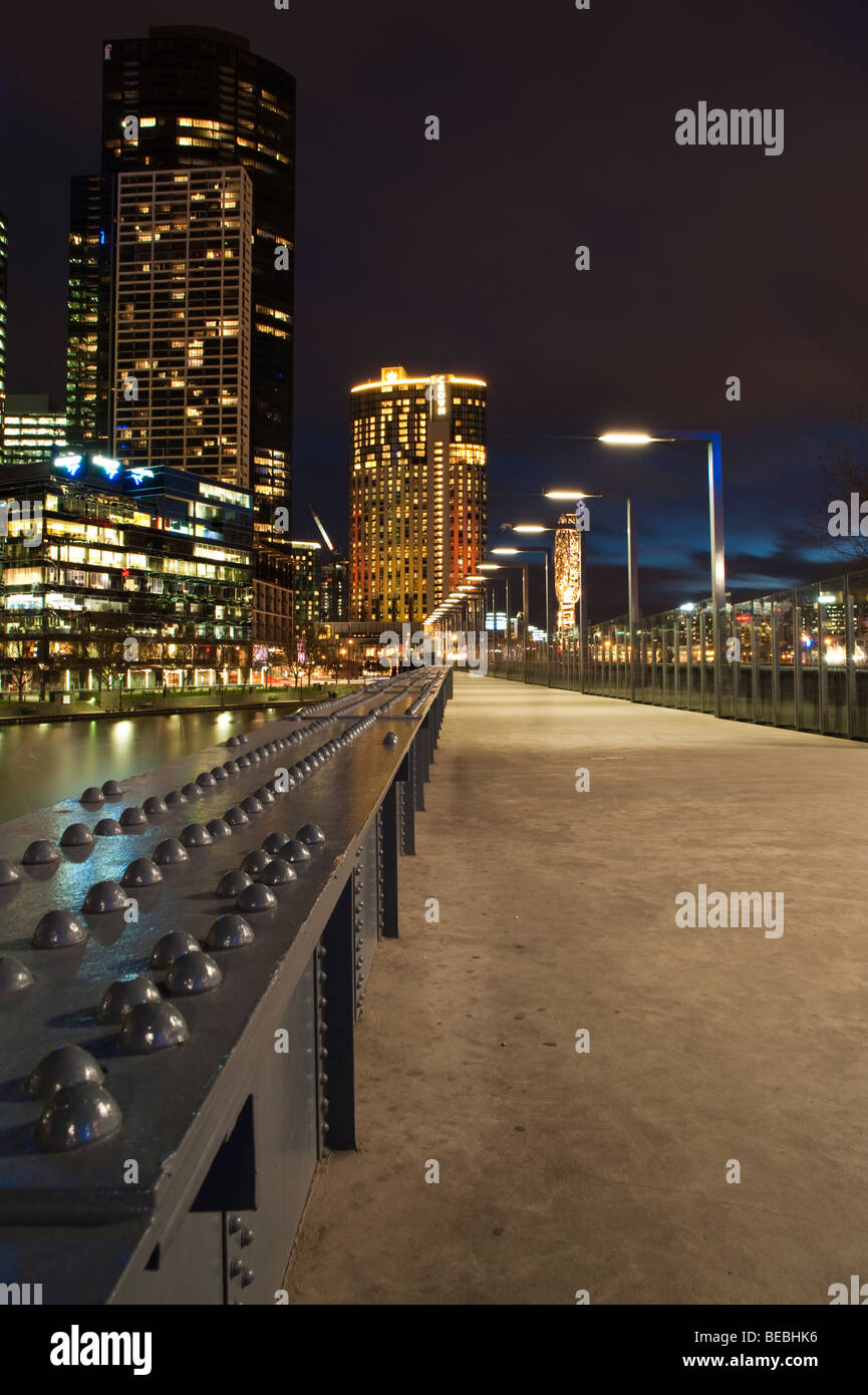 Melbourne's Casino Crown Tower Foto Stock