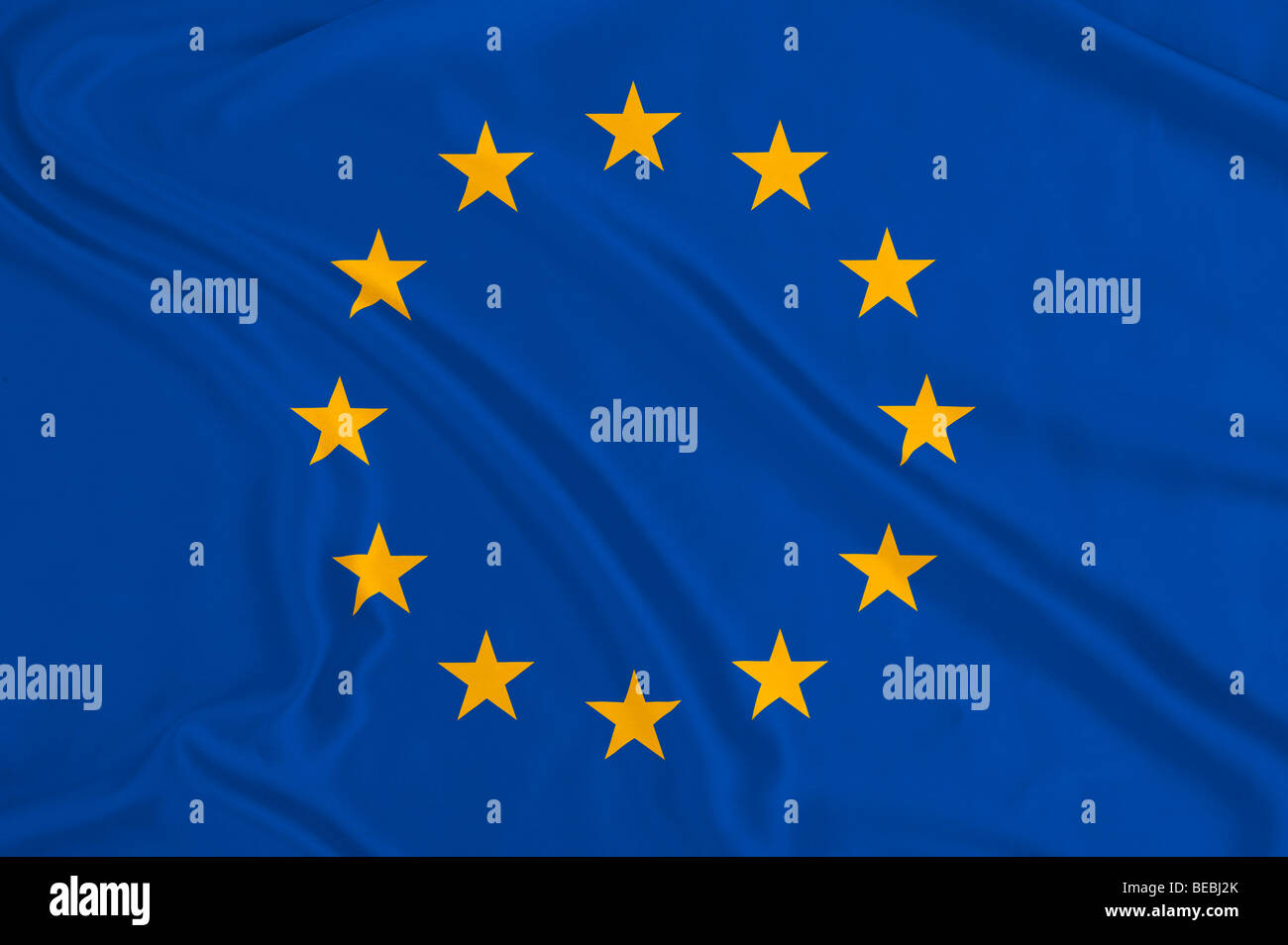 Bandiera dell'Unione europea Foto Stock