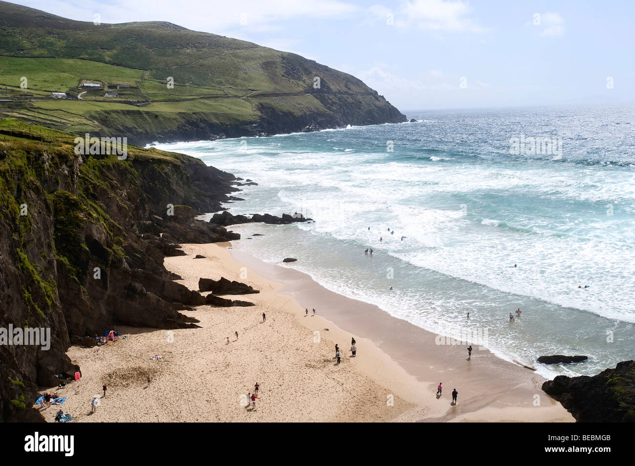 Spiaggia di Coumeenoole, Penisola di Dingle, Contea di Kerry, Irlanda Foto Stock
