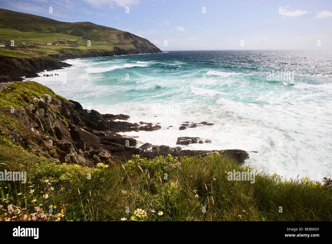 Spiaggia di Coumeenoole, Penisola di Dingle, Kerry, Irlanda Foto Stock