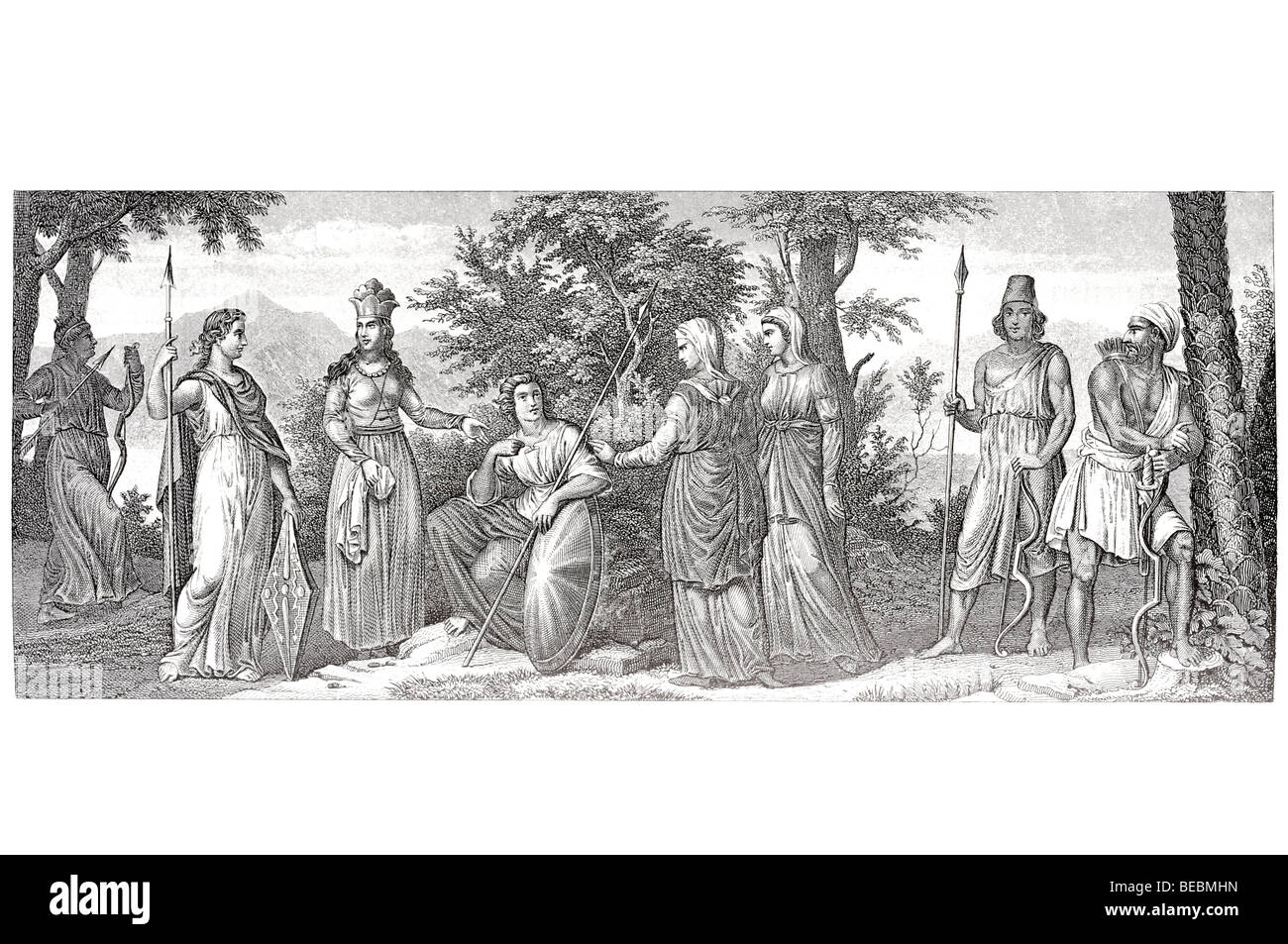 Tedeschi della Mauritania persiano di donna donna britannica daci donna araba armeni Foto Stock