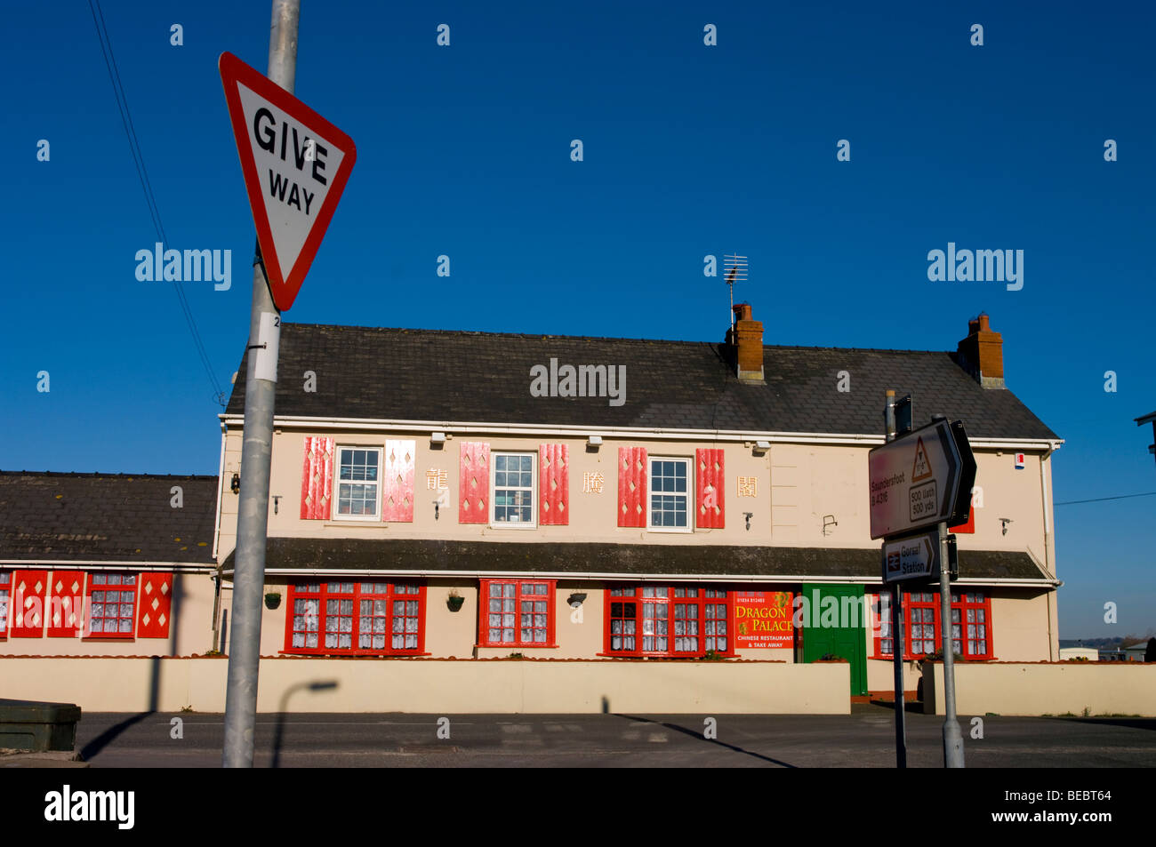 Europa, Regno Unito, Galles, cinese takeaway GALLES Foto Stock