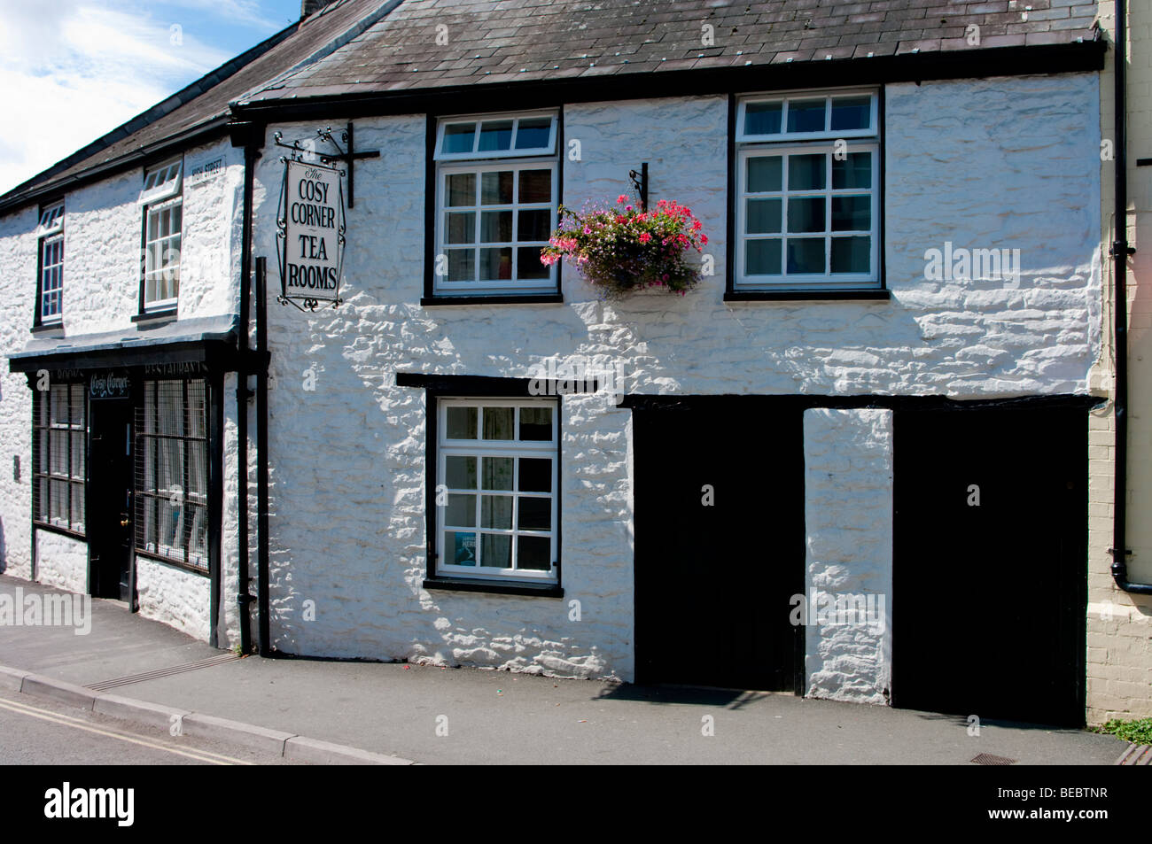 Europa, Regno Unito, Galles, Powys, Builth Wells cafe Foto Stock