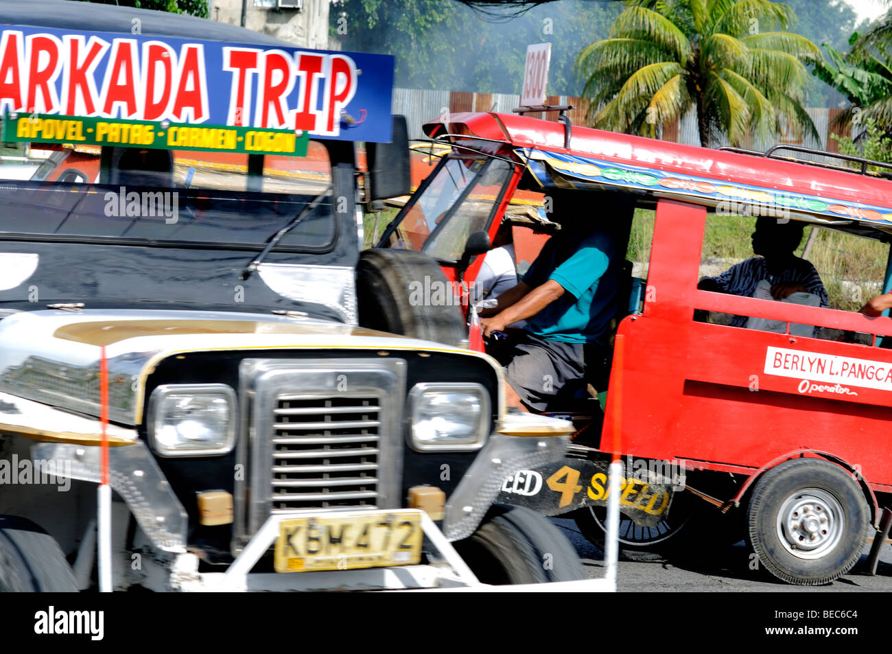 Jeepney Cagayan de oro, a Mindanao nelle Filippine Foto Stock