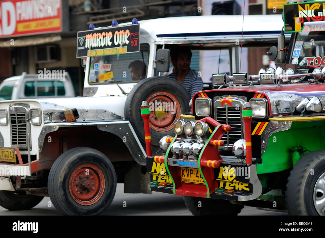 Jeepney Cagayan de oro, a Mindanao nelle Filippine Foto Stock