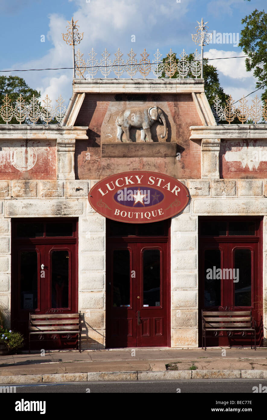 Lucky Star Boutique Fredericksburg Texas USA Foto Stock