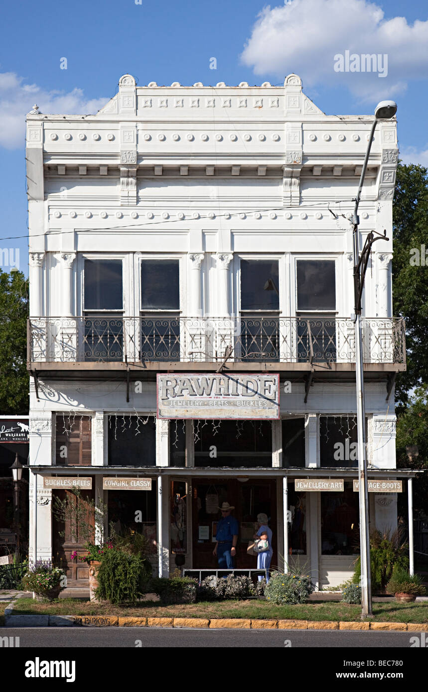 Rawhide outfitter negozio di abbigliamento Fredericksburg Texas USA Foto Stock