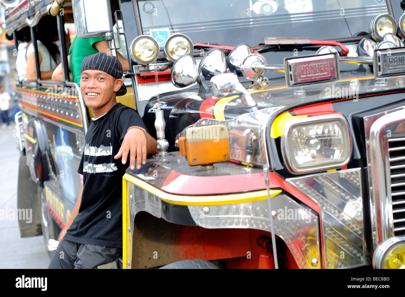 Jeepney Cagayan de oro, a Mindanao nelle Filippine Foto Stock