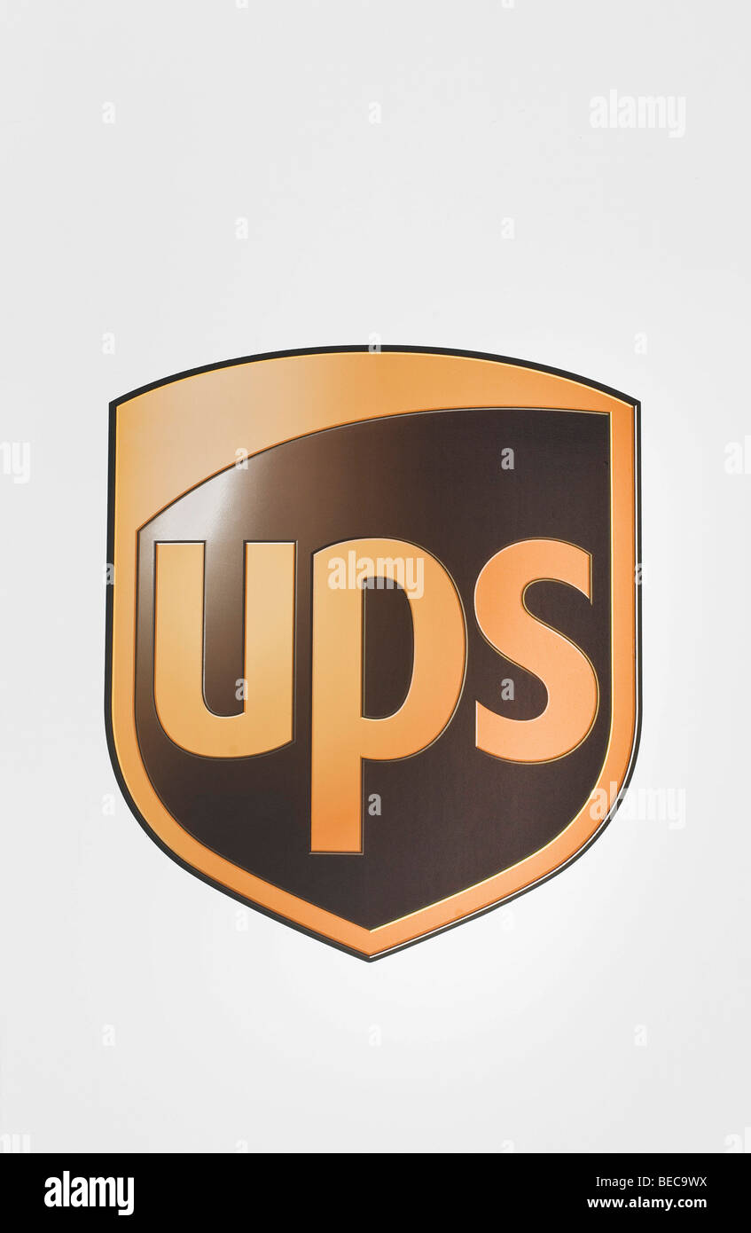 Il logo UPS, United Parcel Service of America Foto Stock